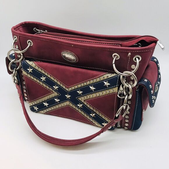 Montana West Rebel Pride Concealed Handgun Collection Satchel Organizer Purse